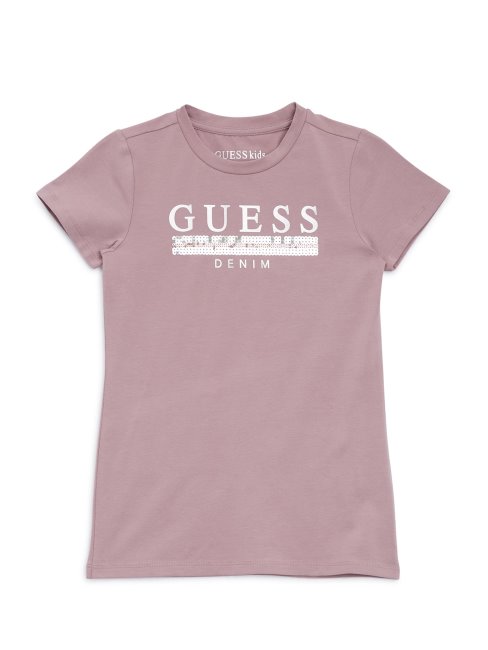 T-shirt Orchidée Vanda à Sequins Sterling (7-14) Guess