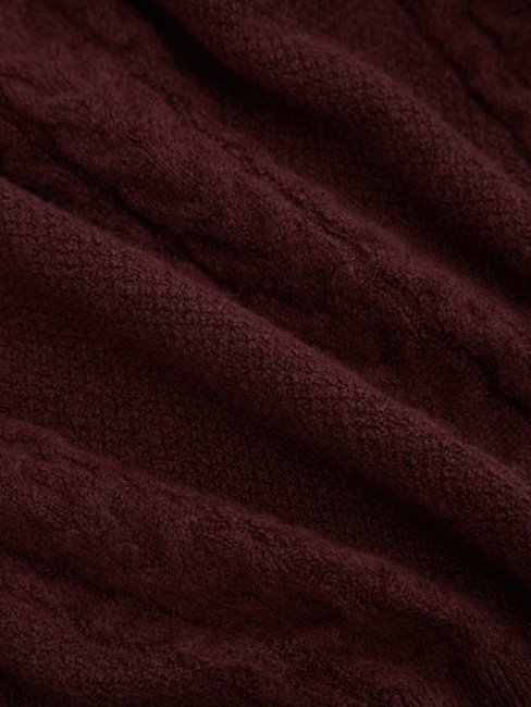 Pure Choco Guess Teresa Pull En Mailles Torsadées Mélangées