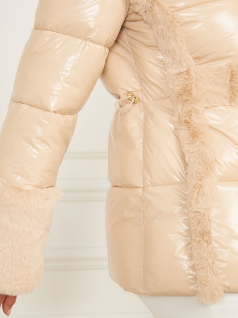 Manteau Doudoune Bessie Ivoire Neutre Guess