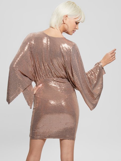 Eco Tiana Peignoir Réversible Guess Rose Poudré Multi