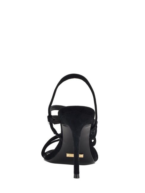 Talon à Lanières En Cristal Kaden Guess Noir1