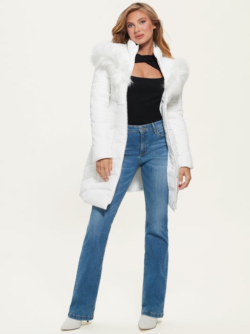 Veste Matelassée Eco Oxana Blanc Pur Guess