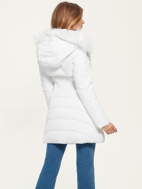 Veste Matelassée Eco Oxana Blanc Pur Guess
