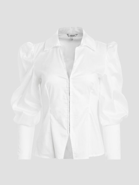 Chemise à Lacets Rina Blanc Pur Guess