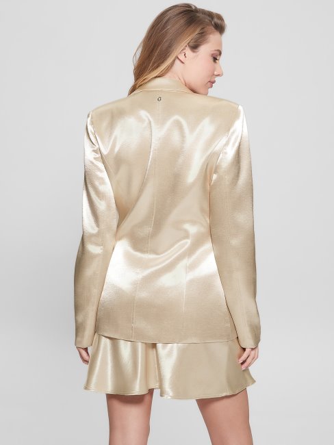 Blazer En Satin Breta Guess Huître Perlée