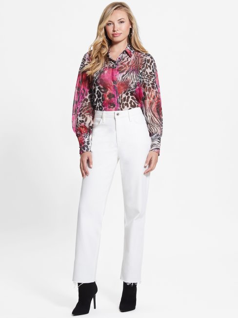 Haut En Mousseline Eco Corbeau Imprimé Joker Guess