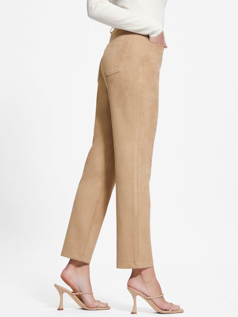Pantalon Droit Guess Kelly Sable Mouillé