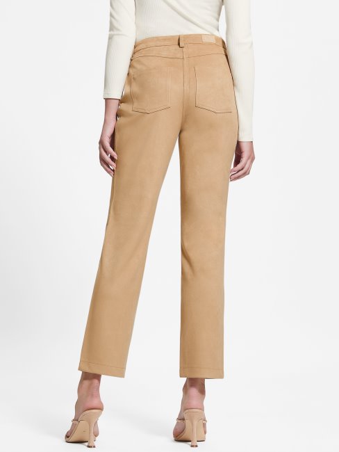 Pantalon Droit Guess Kelly Sable Mouillé