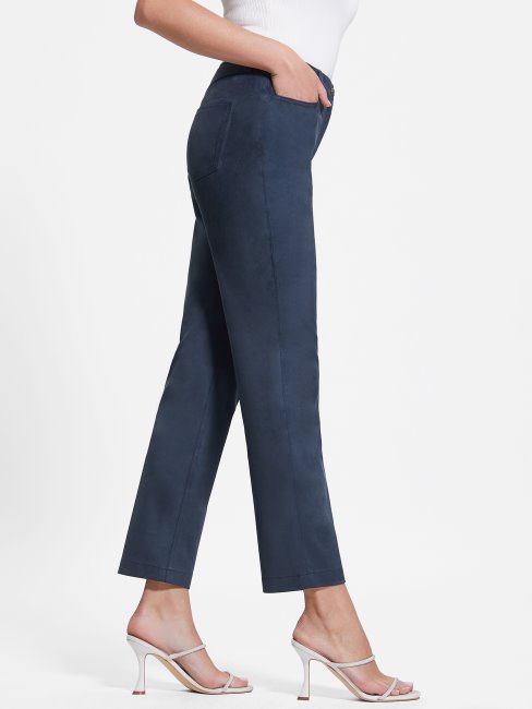 Pantalon Droit Kelly Bleu Noirci Guess
