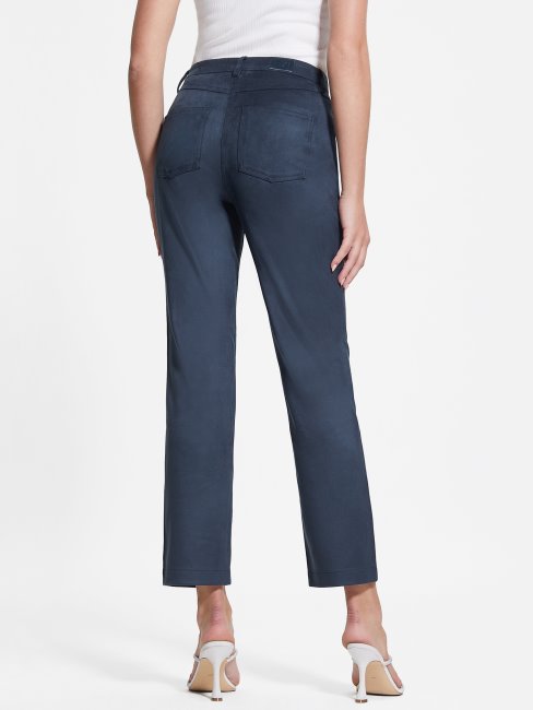 Pantalon Droit Kelly Bleu Noirci Guess