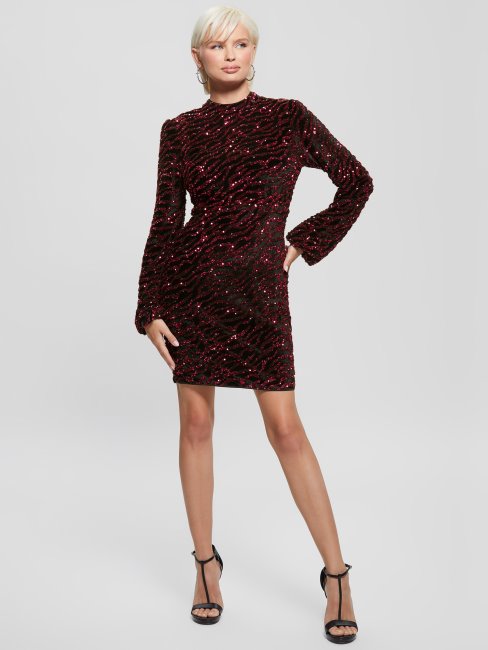 Robe à Sequins Zoe Guess Rose Français Multi