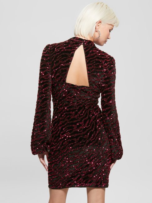 Robe à Sequins Zoe Guess Rose Français Multi