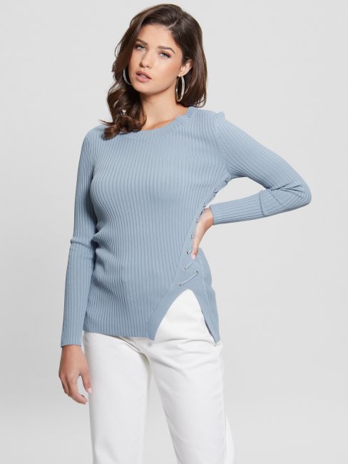 Ciel Crépuscule Irmine Pull Col Rond Haut Deviner