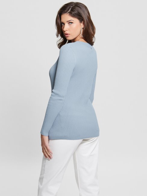 Ciel Crépuscule Irmine Pull Col Rond Haut Deviner