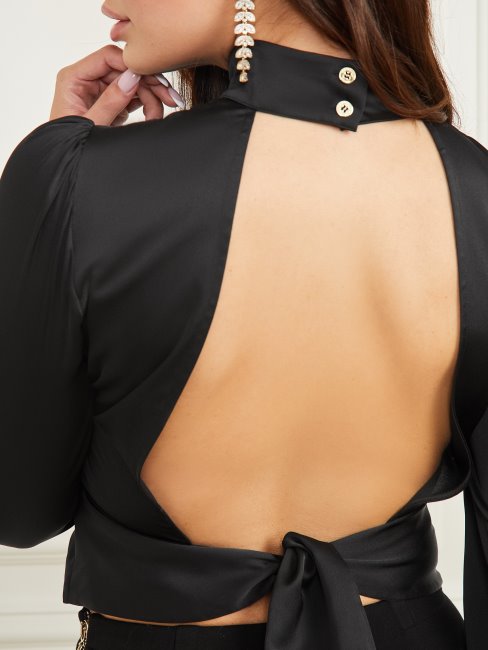 Top Libertin Guess Noir De Jais