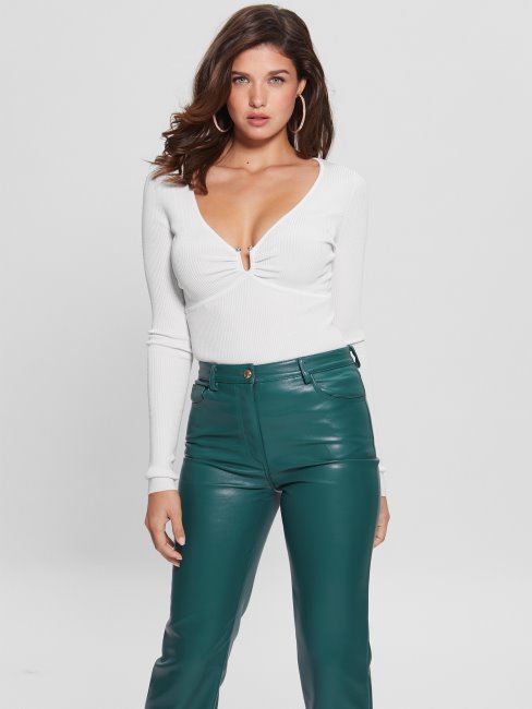 Top Pull Nicole Blanc Crème Deviner