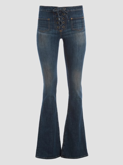 Guess Lost Palms Harlow - Jean évasé à Lacets