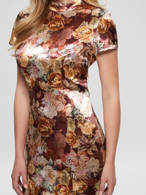 Robe Imprimée Tapisserie Numérique Ma Guess Sandra