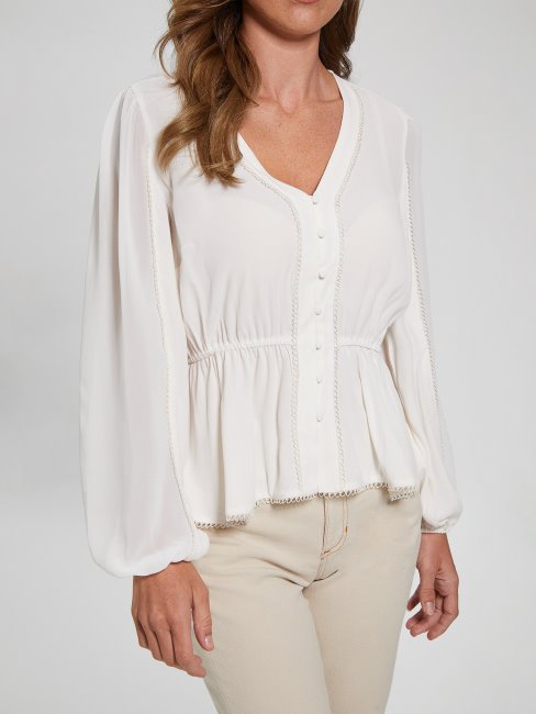 Guess Eco Hera Haut Crème Blanc