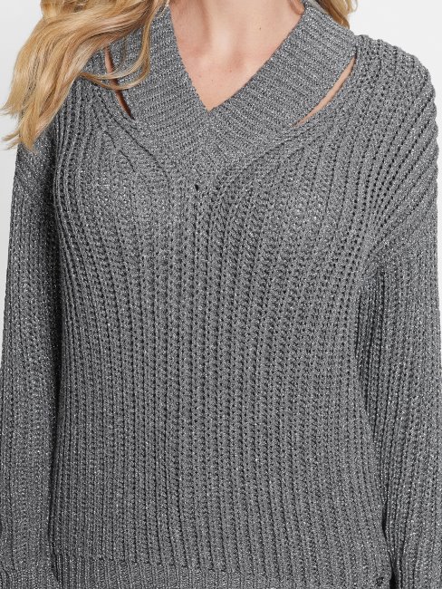 Lise Pull à Découpes Guess Mindful Lurex Multi