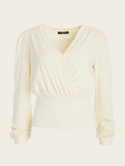 Celeste Haut à Manches Longues Devine Rivage Sablonneux