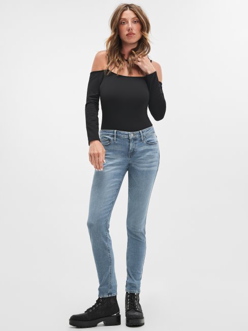 Guess Power Skinny Taille Basse Afina Bleu