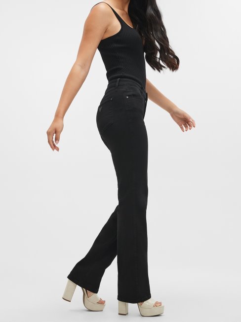 Carrie - Jean Droit Noir Sexy Guess Eco