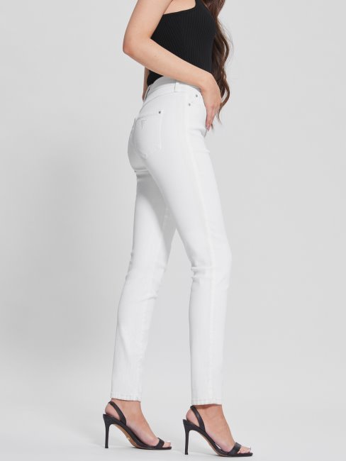 Jean Skinny Blanc Pur Enduit Multi Guess 1981