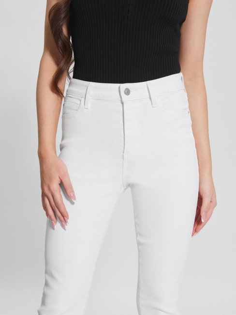 Jean Skinny Blanc Pur Enduit Multi Guess 1981