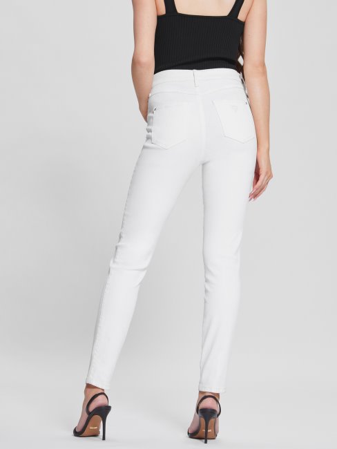 Jean Skinny Blanc Pur Enduit Multi Guess 1981