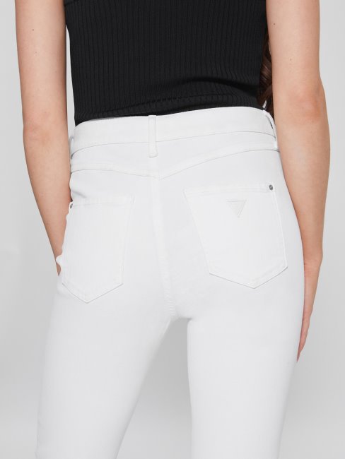 Jean Skinny Blanc Pur Enduit Multi Guess 1981