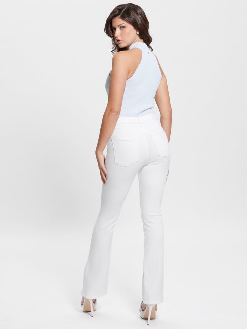 Jean évasé Sexy Blanc Pur Guess