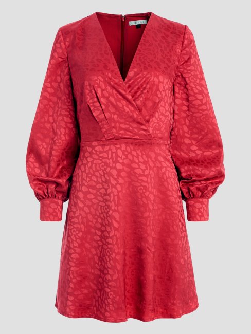 Guess Jus De Fruits Rose Brielle Robe Léopard