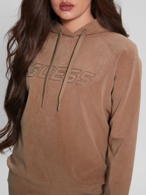 Sweat à Capuche En Suédine Euphemia Blondie Guess
