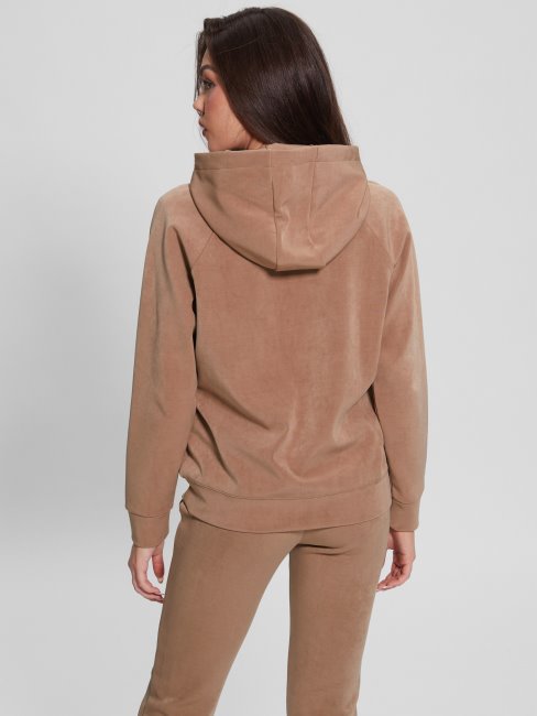 Sweat à Capuche En Suédine Euphemia Blondie Guess