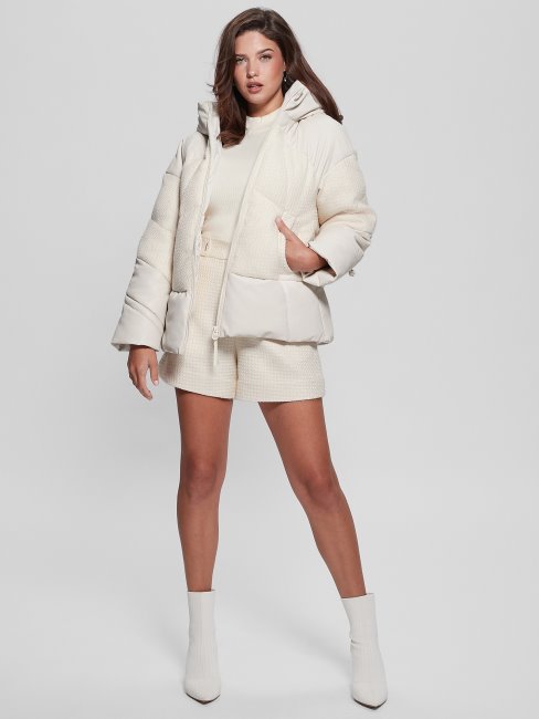 Court Bouclé Melissa Blanc Crème Guess