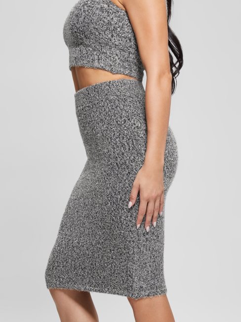 Jupe Pull Floue Multi Tinsley Gris Soie Guess