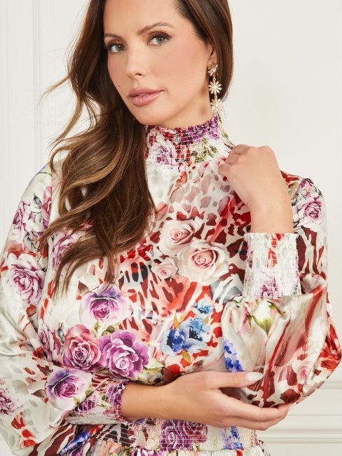 Robe Clelia Rose Shadow Print Guess