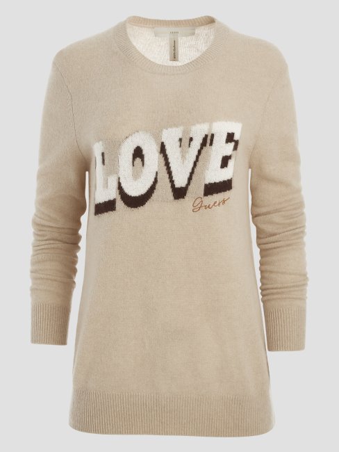 Pull Cachemire Juliette Beige Chiné Guess