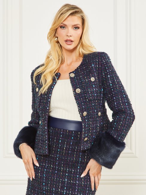 Veste Secret Tweed Satellite Violet Multi Guess