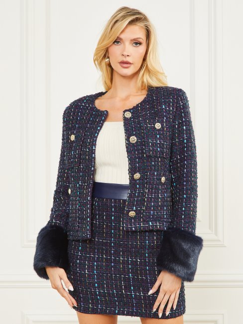 Veste Secret Tweed Satellite Violet Multi Guess