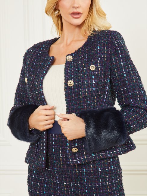 Veste Secret Tweed Satellite Violet Multi Guess