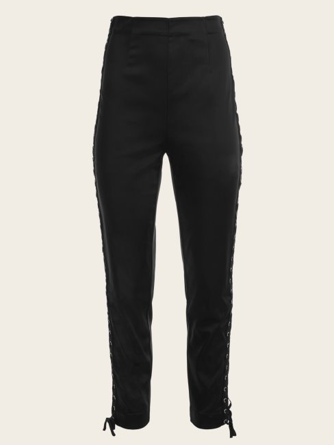 Pantalon à Lacets Guess Norma Noir De Jais