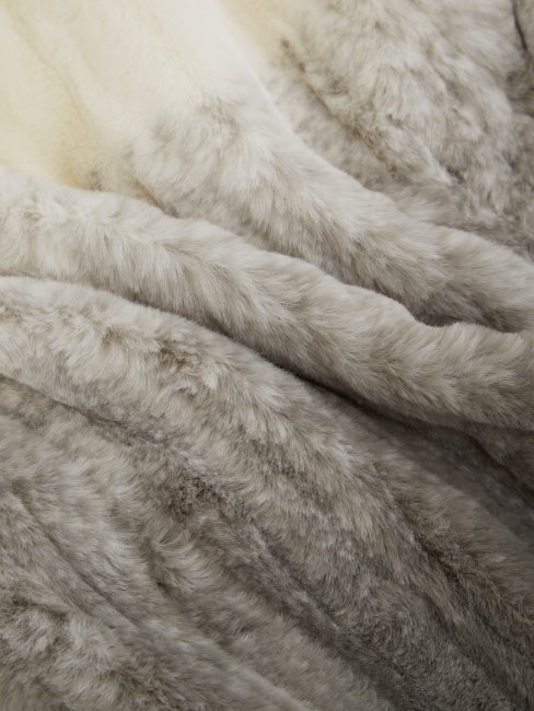 Marta Manteau En Fausse Fourrure Shaded Salvia White Combo Guess