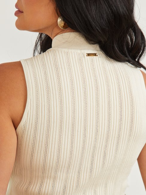 Débardeur à Col Montant Zoe Devine Rivage Sablonneux