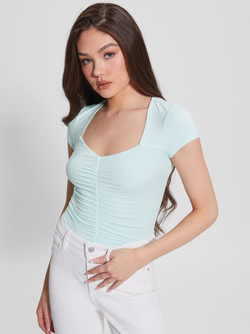 Eco Rayla Froncé Top Guess Soft Aqua