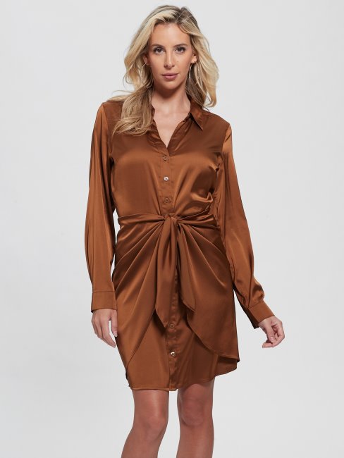 Guess Eco Alya Peignoir Marron Feuille