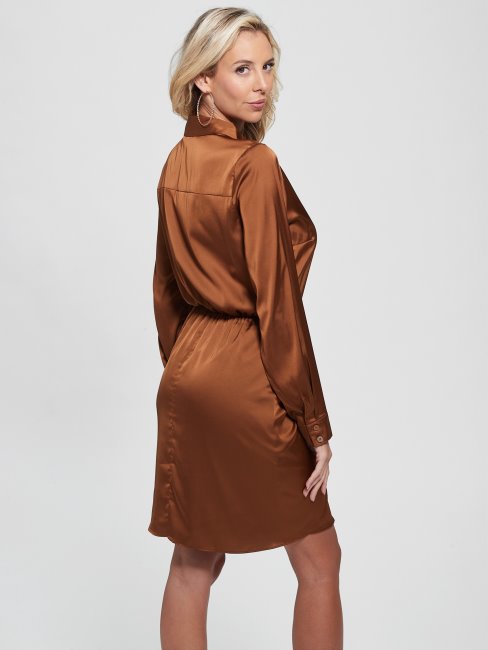 Guess Eco Alya Peignoir Marron Feuille