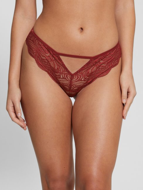Guess Jus De Betterave Rouge Culotte Découpée En Dentelle Elenora