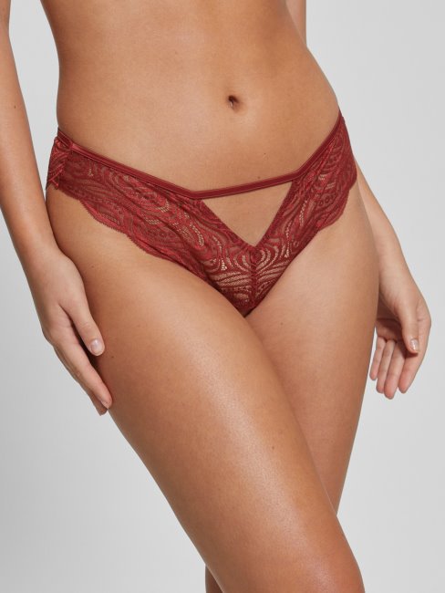Guess Jus De Betterave Rouge Culotte Découpée En Dentelle Elenora